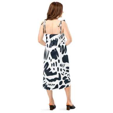 Tie-Strap Midi Dress for Effortless Chic Style