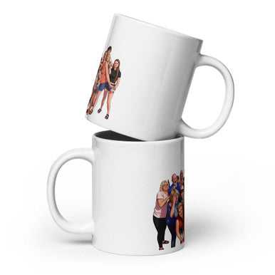 White Glossy Mug - Perfect for Hot Beverages and Stylish Dining