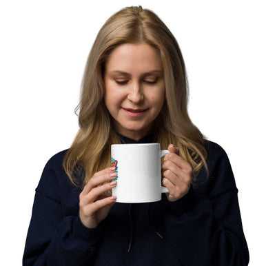 White Glossy Ceramic Mug – Elegant Drinkware for Coffee and Tea – Available in 11oz, 15oz, 20oz Sizes