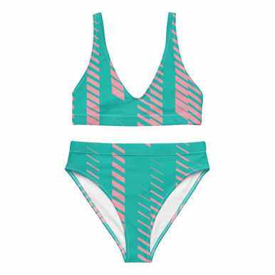 Recycled High-Waisted Bikini for Eco-Friendly Style