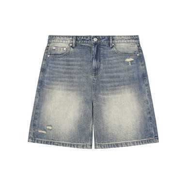 Faded Distressed Baggy Denim Shorts - M Chambers Music