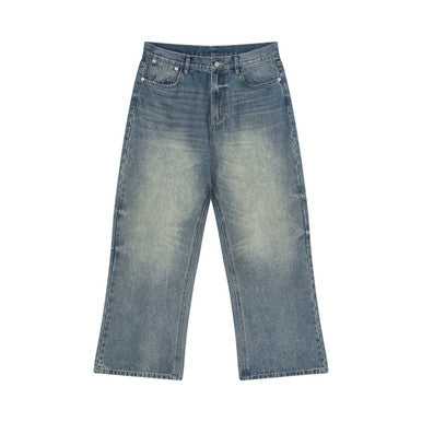 Men’s Vintage Wash Wide Leg Jeans