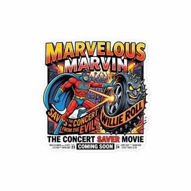 Kiss Cut vinyl Decal "Marvelous Marvin"