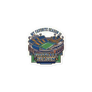 Bubble-free sticker football season wv