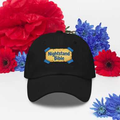 Nightstand Bible Dad Hat - Stylish and Comfortable Headwear for Faithful Dads
