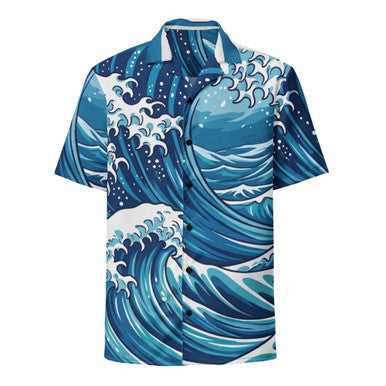 Unisex button shirt Breathable; moisture-wicking material