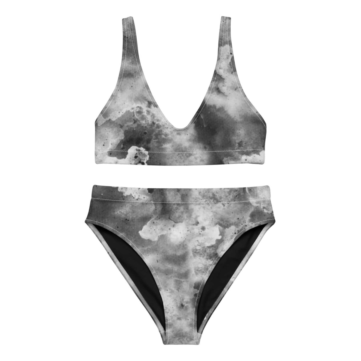 Recycled High-Waisted Bikini for Sustainable Style and Comfort