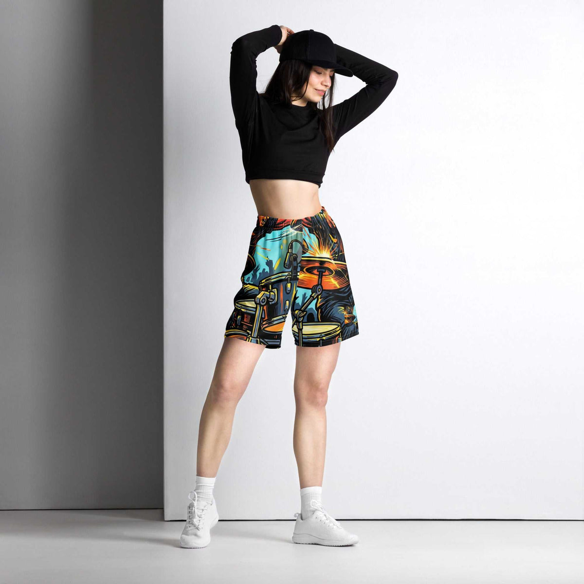 Unisex mesh shorts -Drums