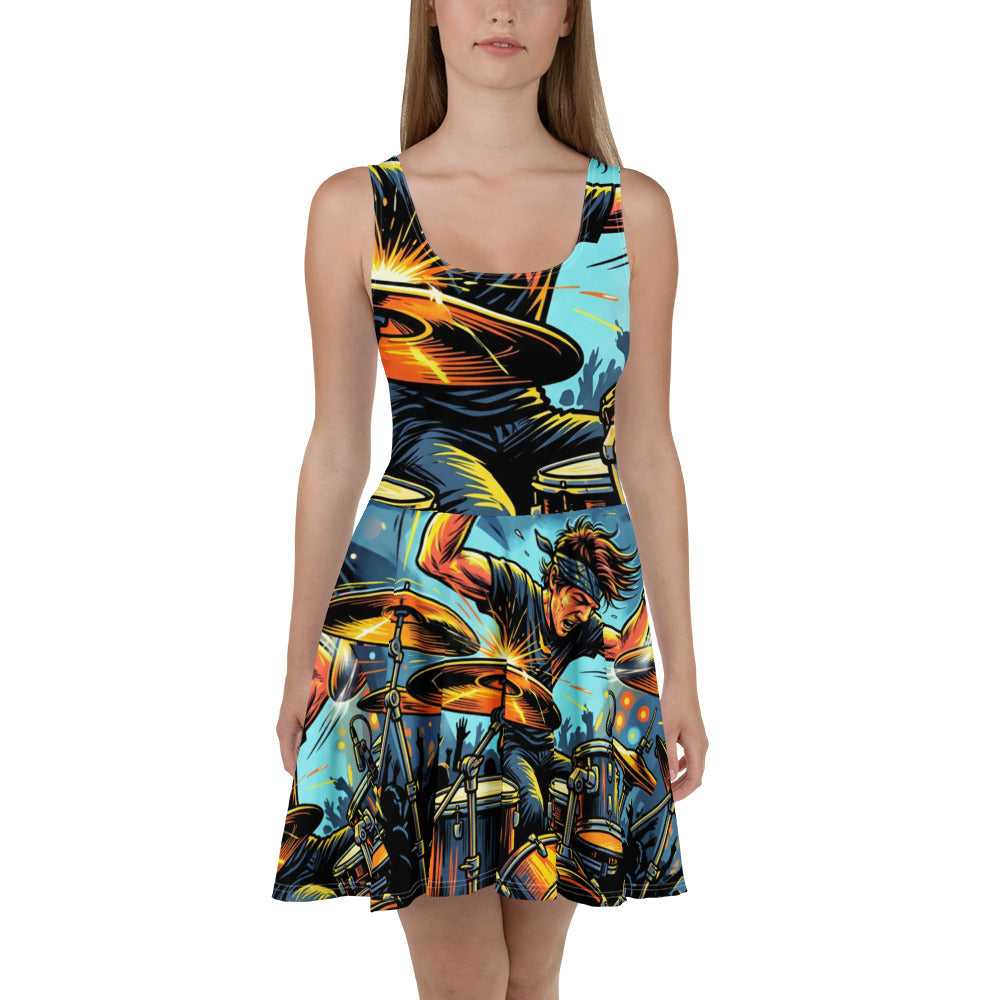 Skater Dress - Drums
