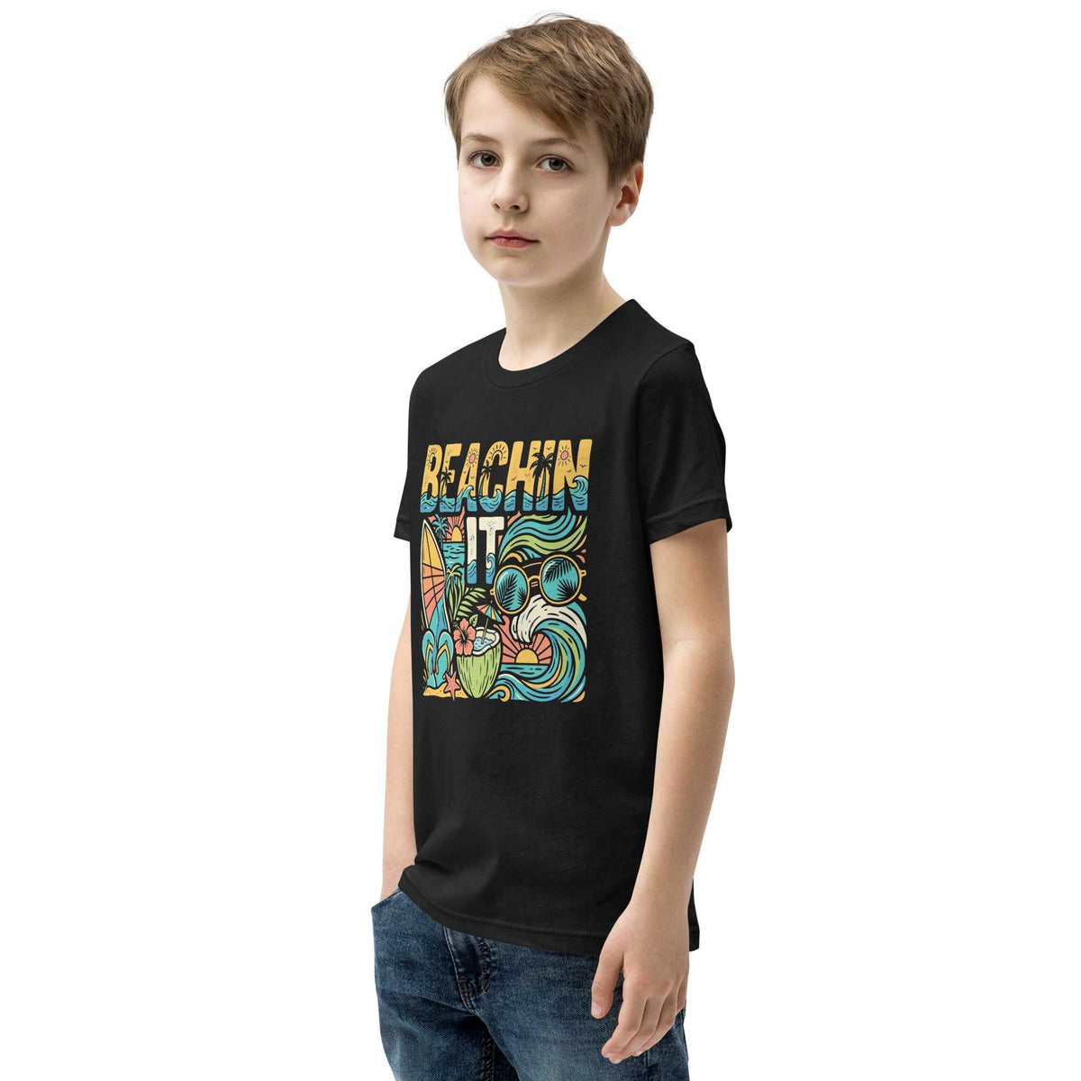 Youth Short Sleeve T-Shirt - Beaching it