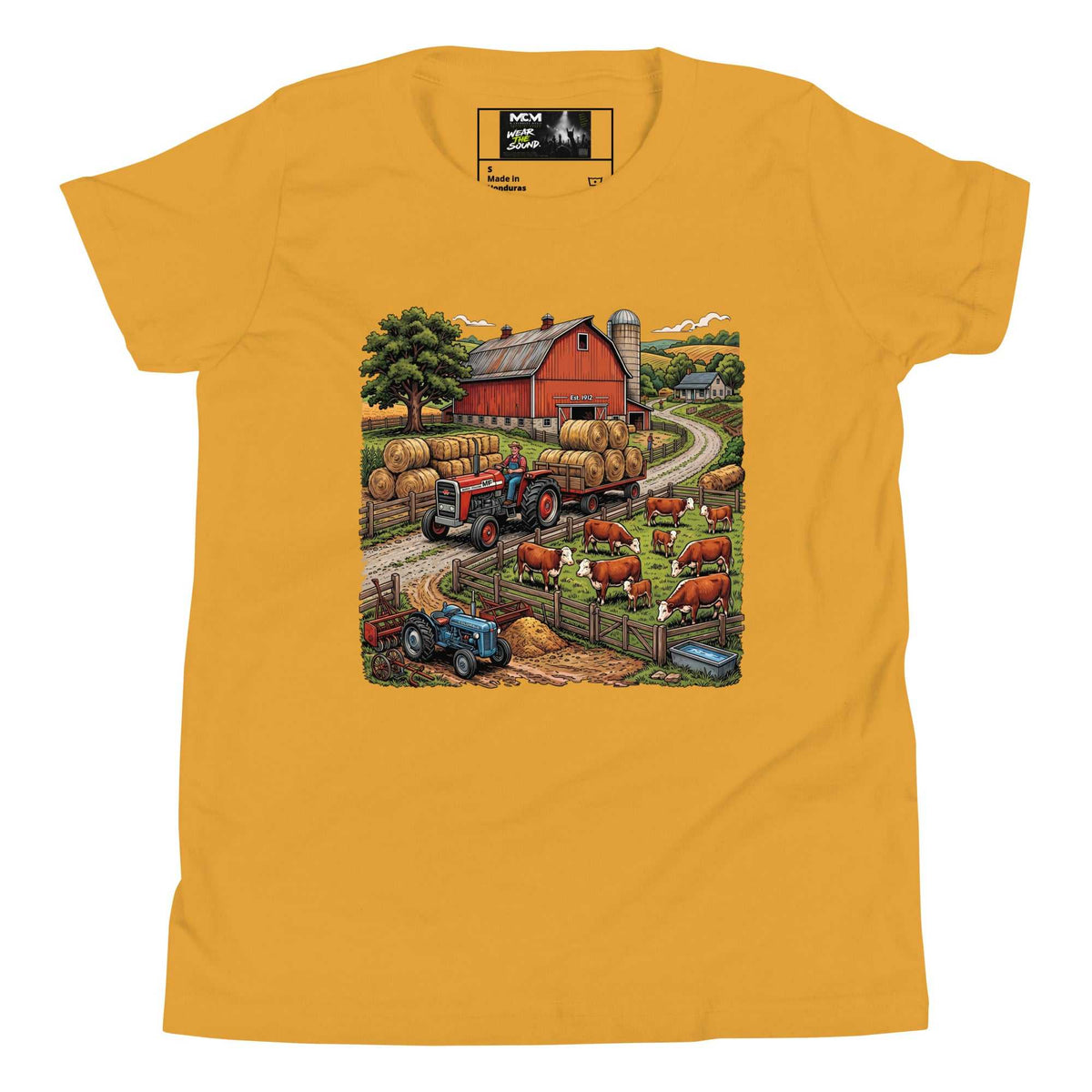 Youth Short Sleeve T-Shirt - Farm yard